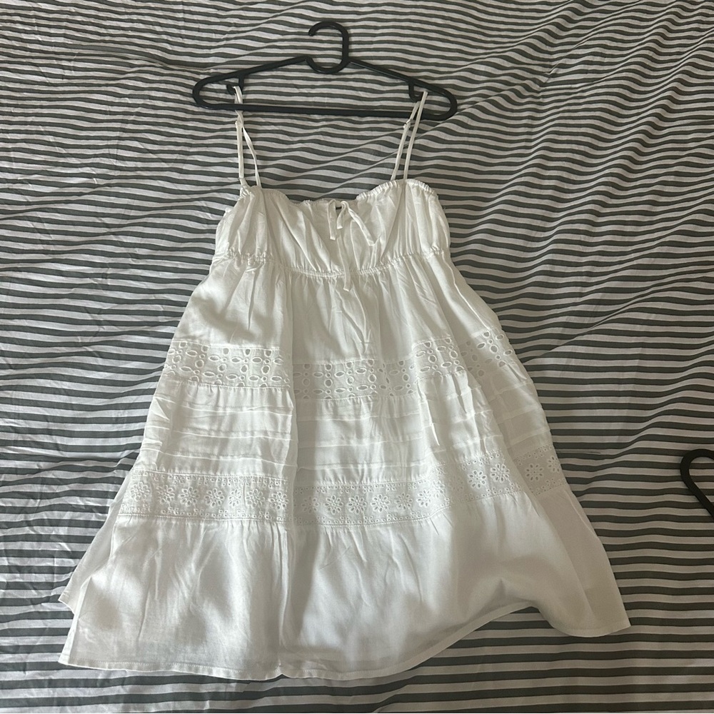 PacSun White Eyelet Mini Dress